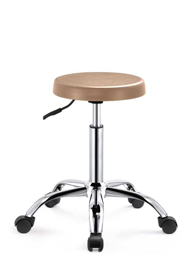 Ergonomische Tabouret Beige op Wielen