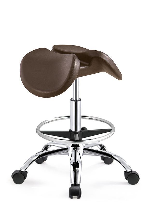 Premium Kantelbare Zadelkruk Bruin op Wielen