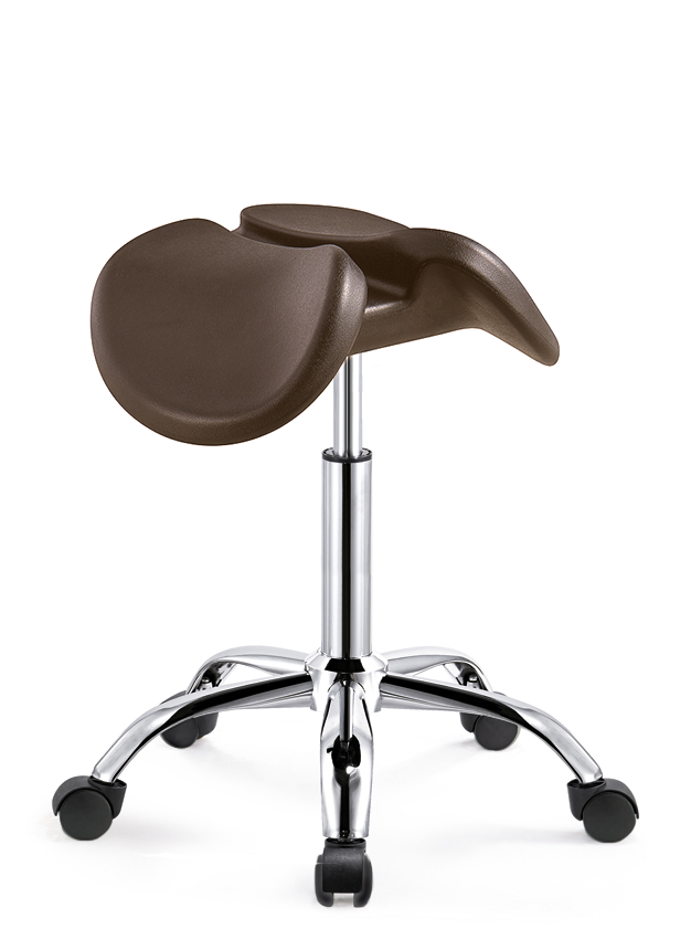 Premium Kantelbare Zadelkruk Bruin op Wielen