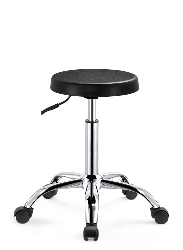 Ergonomische Tabouret Zwart op Wielen